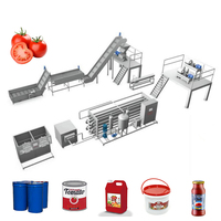 Remplissage automatique de ketchup de sauce tomate en boîte ou ligne de production de sachets