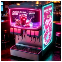Affiche publicitaire EL fine et haute luminosité. Fonctionne sur le côté, le dessus ou la face avant des réfrigérateurs, congélateurs et machines à café. pour les magasins et les pubs
