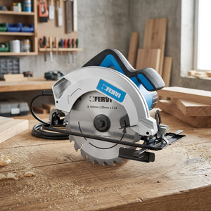 Sierra Circular para Madera Fervi SEGA de 1500W con Diámetro Máximo de Hoja de 190mm y Profundidad Máxima de Corte de 66mm - Product Image 2