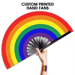 卸売り個人化されたクラックバンブー折りたたみファン手持ち昇華ブランク大きな音伝統音楽のためのレイブデザイン - Product Image 4