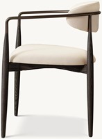 Meubles de salle à manger américains au design moderne du milieu du siècle OEM Fauteuil de salle à manger en tissu Arno