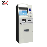 Kiosque de paiement en libre-service avec écran tactile PC de 19 à 32 pouces, distributeur de cartes, accepteur de billets et imprimante de documents