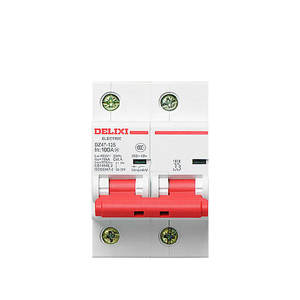 Interruptor Automático de Aire Delixi DZ47 para Uso Doméstico, Cuatro Polos, 125A Monofásico, 100A Trifásico, Cuatro Cables, 1P 2P 3P 4P, Riel DIN LI - Product Image 1