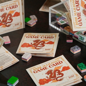 Apprenez à jouer au Mahjong : Guide de scores et règles du Mahjong <span class=keywords><strong>anglais</strong></span>, cartes de jeu rapides, imperméables et pliables - Product Image 2