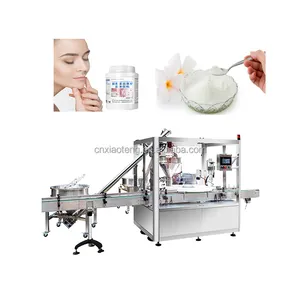 Automatic 300g Mini Chilli Spice Can Tin Jar Screw Powder Filling Machine