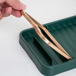 Pot Lid <b>Rack</b> Countertop Storage Organizer Multi Function <b>Kitchen</b> Utensil Holder Plastic Minimalist Design - Product Image 3