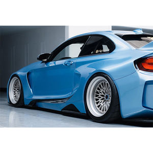 Kit carrosserie large DarwinPRO <span class=keywords><strong>Black</strong></span> <span class=keywords><strong>Sails</strong></span> FRP, pare-chocs, jupes latérales, garde-boue, capot, aileron pour F87 M2 - Product Image 4