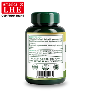 Fabricant de compléments alimentaires à base d'huile de poisson en gros avec oméga 3 EPA et DHA pour soutenir la santé cardiaque, 180 gélules d'huile de poisson - Product Image 6