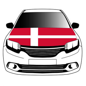 Funda para Capó de Coche con Bandera Danesa, Envío Rápido, Tejido Elástico Lavable, Pancarta para Capó de Coche - Product Image 1