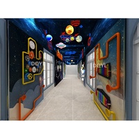 Jeux interactifs de mur de balles scientifiques, équipement de salle sensorielle, panneau d'exposition éducatif, aire de jeux intérieure certifiée CE pour enfants