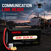 VIWIPOW Grosir Baterai Produksi Sendiri 6S Baterai Drone 25000mAh Semi-Solid State Baterai Lithium Ion Energi Tinggi untuk Drone