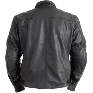 Chaqueta de motociclista clásica para hombre, chaqueta de cuero - Product Image 2