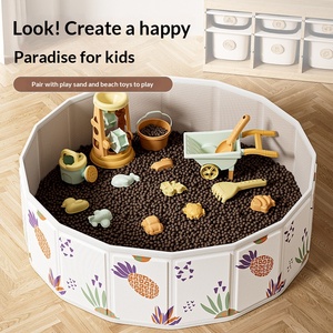 Piscine à balles pliable pour enfants, intérieur/extérieur, en tissu non tissé, enclos de jeu portable, piscine à sable pour enfants - Product Image 1