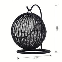Cama Suspensa Moderna para Gatos em Tecido Oxford, Cadeira em Forma de Ovo com Capa Removível e Lavável, Embalagem em Carton para Gatos e Cães de Interior