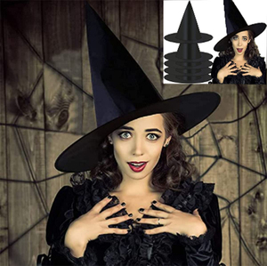 Chapeau de Sorcière Classique à Bord Pointu pour Halloween – Accessoire de Déguisement pour Fêtes, Carnavals et Événements Spéciaux - Product Image 3