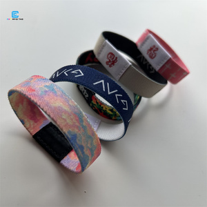 Vente en gros personnalisable Polyester élastique RFID Bracelet réutilisable T5577 Bracelet de sport <span class=keywords><strong>Code</strong></span> QR 13.56MHz pour carte de visite Hôtel - Product Image 5