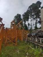 Zoomlion WA6515 utilisé grue à tour 65m avec 10 tonnes 5 tonnes 8 tonnes 16 tonnes capacités seconde main Topless boîte de vitesses grue à tour