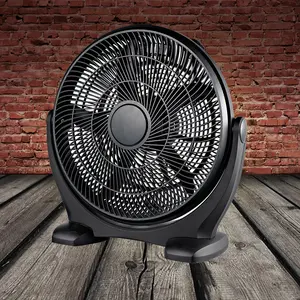 Ventilateur de sol en plastique noir, de 12/18 pouces et 20 pouces