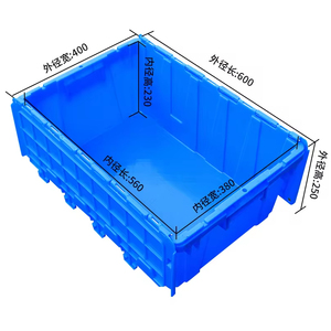 Caixas de armazenamento de caixas de plástico empilháveis por atacado de fábrica - Product Image 2