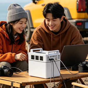 Station d'alimentation portable 1200W 1152Wh 110V/220V, 6 ports USB, alimentation de secours UPS pour la maison, l'atelier, les situations d'urgence en extérieur - Product Image 1