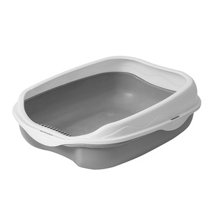 Grande litière semi-fermée pour chat, litière anti-éclaboussures, fournitures pour animaux de compagnie, comprend une pelle à litière pour chat, livraison gratuite. - Product Image 1