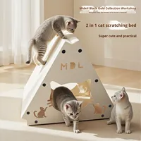 Nouveau Nid Triangulaire Épais et Résistant à l'Usure pour Animaux de Compagnie MDL & Jouet Griffoir pour Chat 2-en-1 5kg Guangdong 40.5CM Intérieur