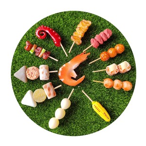 Jouets de cuisine d'extérieur pour enfants : Faux barbecue, aliments artificiels, jouets de bœuf rôti, jouets de barbecue, aliments de jeu, jouets de cuisine, modèle de cuisson, accessoires de photographie - Product Image 1