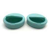 Nouveau design de boîte à pilules ronde en plastique Vente en gros