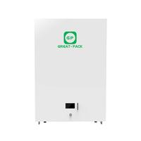 Sistem baterai penyimpanan energi perumahan GP Powerwall 48v 51.2v 20kWh 10kWh 5kWh 200ah casing kayu sistem Grid mati tenaga surya 1 buah