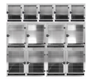 Cages pour chiens en acier inoxydable médical VET, cages pour chats, cages pour lapins, <span class=keywords><strong>cage</strong></span> en métal DIY pour animaux de compagnie, <span class=keywords><strong>cage</strong></span> pour chiens pour vétérinaire - Product Image 3