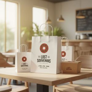 Thick <b>Paper</b> Bags Customise Promotional Ready <b>Made</b> Bulk Eco Friendly Manly Strength for Retail - Product Image 3