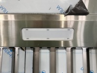 Hotte de cuisine compacte 34 pouces 900 CFM à 3 vitesses, moteur silencieux, conduit de cheminée, arrêt temporisé, commande tactile en acier inoxydable