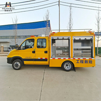 HEAVSTY Double Cabine 180HP Euro6 Diesel Manuel Empattement 3300mm Nouveau Véhicule de Secours d'Ingénierie d'Urgence CLD5046XXHNJ6 4495kg Masse Totale Autorisée