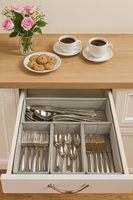 Boîte de rangement pliable multifonctionnelle en lin avec design portable pour l'organisation de la garde-robe et de la salle de bain
