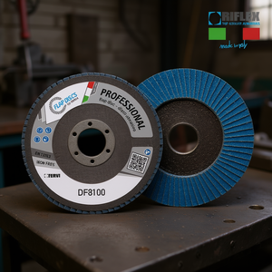 Disque à lamelles professionnel Fervi DF8100, disque abrasif sans fer, fabriqué en Italie - Product Image 2