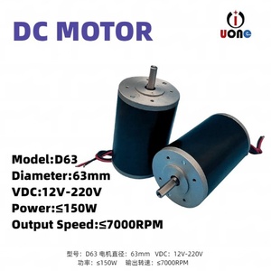 High Torque 60mm <b>Brushed</b> DC Motor Custom 12v 24v 48v 50-200W Equivalent <b>Power</b> 5200rpm for Mechanical Equipment Motors - Product Image 3
