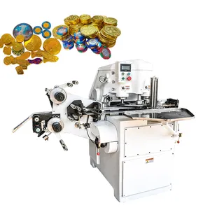 High quality cheap pallet hote sale coin chocolate fast speed automatic wrapping machine