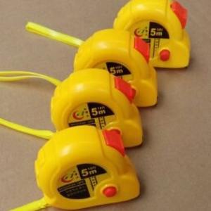 Mètre à ruban en acier inoxydable CK 5M, enroulement automatique, bouton poussoir, retour automatique, outil de mesure métrique pour la construction et le bricolage - Product Image 1