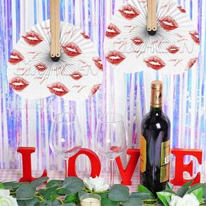 Personalized Round Paper Pocket Folding <b>Fans</b> for <b>Wedding</b> - Product Image 2