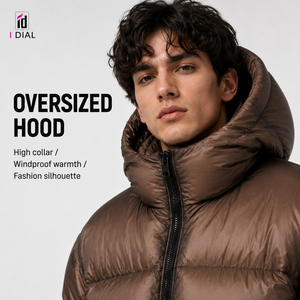 Piumino da <span class=keywords><strong>Uomo</strong></span> Personalizzato con Cappuccio, Modello Corto <span class=keywords><strong>Nero</strong></span> Imbottito, Taglie Forti, Invernale, di Alta Qualità, Vendita all'Ingrosso dai Produttori - Product Image 6
