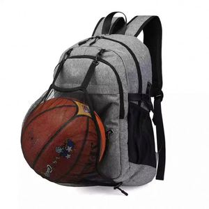 Sport <b>School</b> Basketball <b>Backpack</b> USB Port Waterproof Fashion Style 20-37L Capacity Laptop Friendly for College Students - Product Image 1