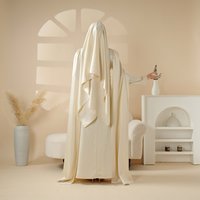 Abaya Cape de Luxe Exclusif Ornée à la Main, Style Modeste, Robe Musulmane pour Femme de Dubaï, Grande Taille, 116 $