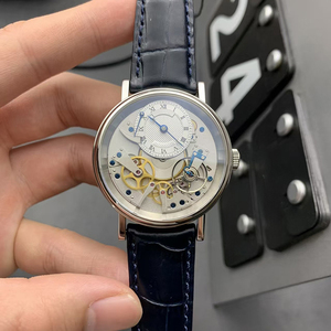 Opulent Limited Edition Automatic Mechanical White Sub Dial Skeletonized Silver <b>Case</b> Heritage Precision Elite Gentlemen <b>Watch</b> - Product Image 2