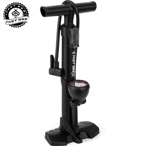 <span class=keywords><strong>Pompe</strong></span> à vélo portable FAST BEE Mini 300 PSI, gonfleur d'air manuel en acier avec manomètre, valve Schrader Presta <span class=keywords><strong>Dunlop</strong></span>, VTT, route - Product Image 1