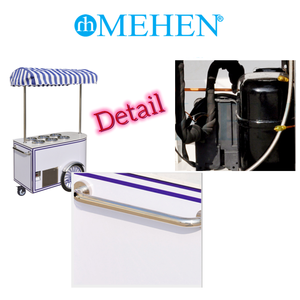 Xe kem di động Mehnen Mr4 4 vị kem Ý, tủ đông kem cứng - Product Image 4