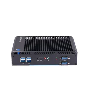 Yeni PC in-tel çekirdek i3 8145U i5 8250U i7 8565U açık dijital tabela için fansız endüstriyel Mini PC Barebone