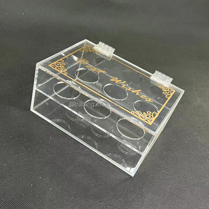 Paquet de petites boîtes-cadeaux avec couvercle rabattable à charnière Boîte-cadeau Ramadan avec logo d'impression personnalisé Boîte-cadeau acrylique en plexiglas de luxe spécial - Product Image 2