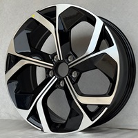 Rines de Aleación de Aluminio de 17 Pulgadas 5x114.3 de Alto Rendimiento para BYD Atto 3, Acabado Negro, Ajuste Universal