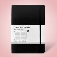 A5 Logo-Anpassbares Taschen-Notizbuch PU-Leder Tagebuch Notizbuch mit Individuellem Gummiband Hardcover-Planer Journal Notizbuch