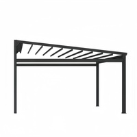 Auvent en aluminium, protection solaire, bioclimatique, extérieur, imperméable, toit motorisé, pergola rétractable électrique de jardin